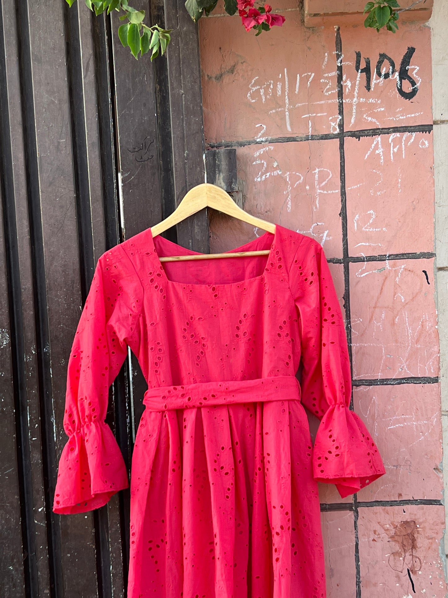 Bloom chikankari dress
