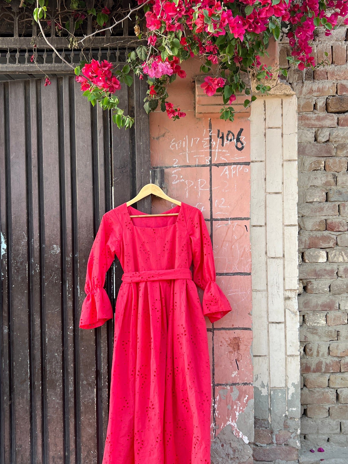 Bloom chikankari dress
