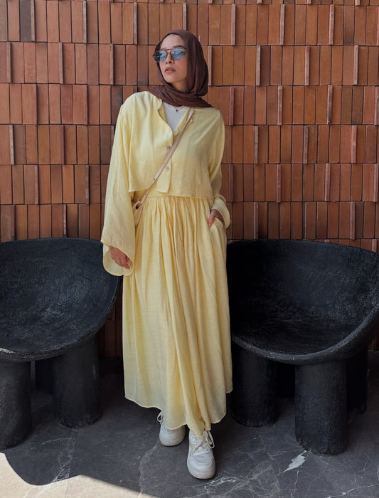 Luna butter yellow set
