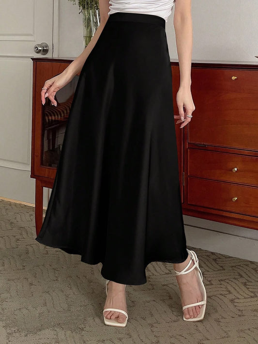 Black umbrella skirt