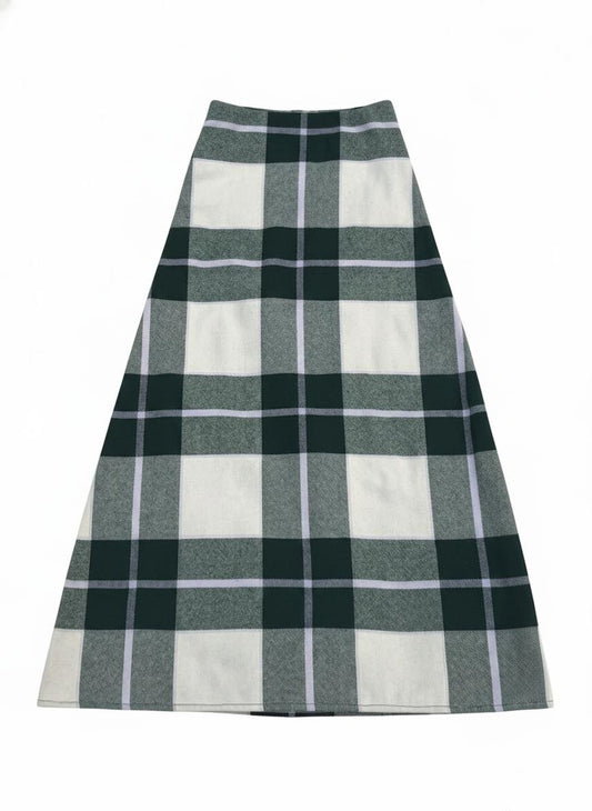Forest plaid skirt