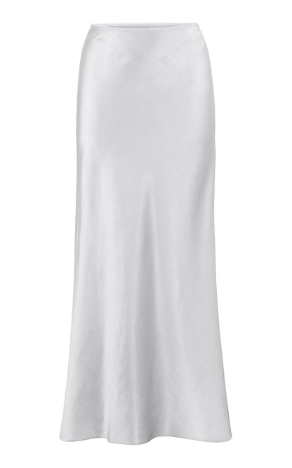 pearl satin skirt