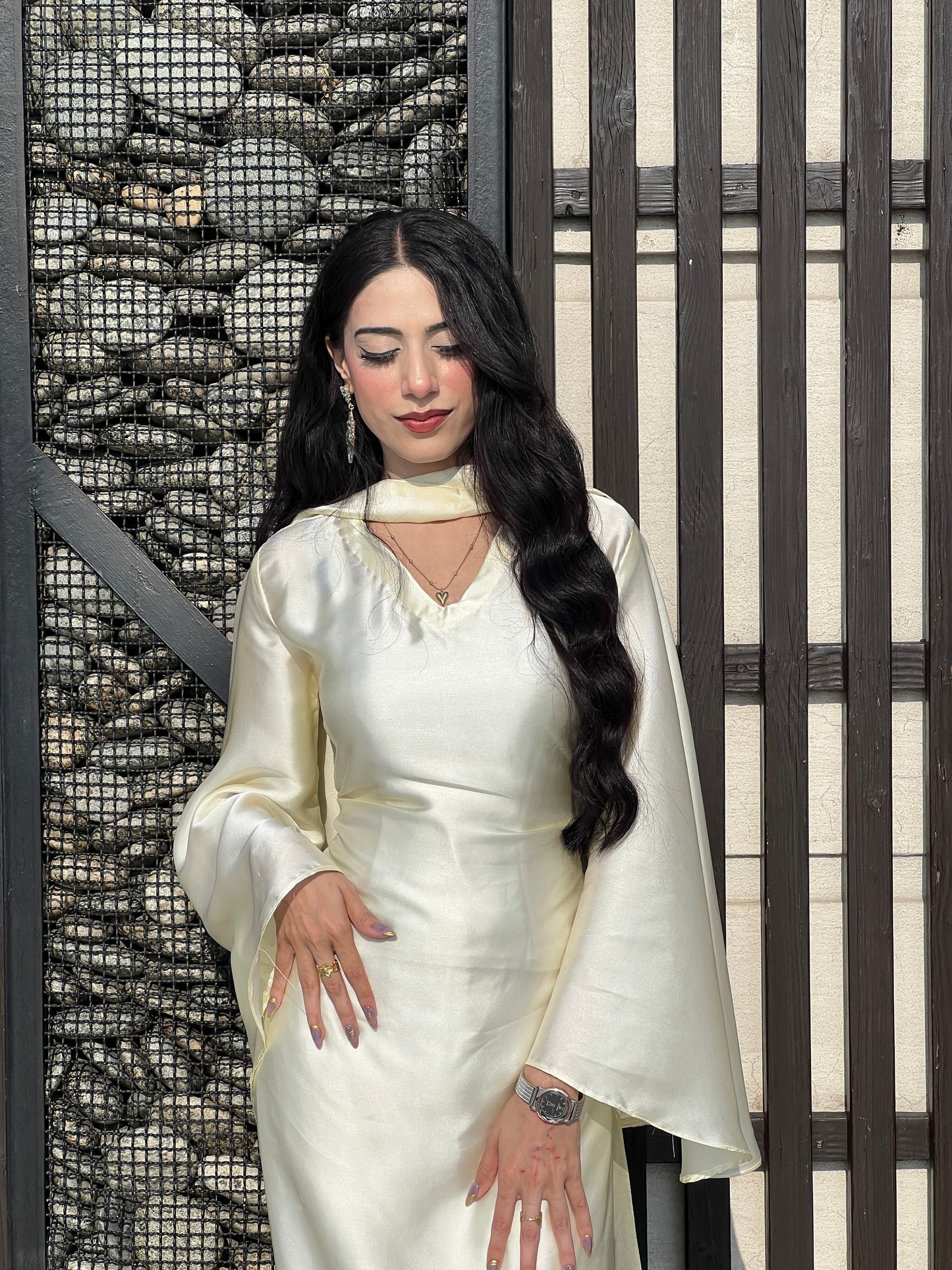 Ivory Silk Dress