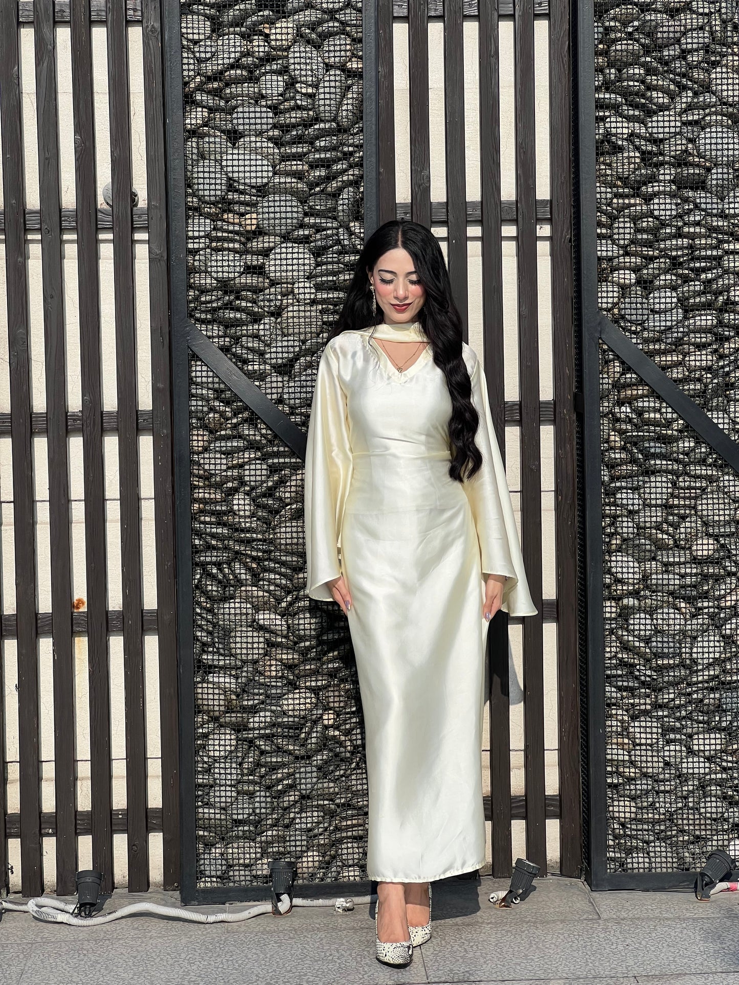 Ivory Silk Dress