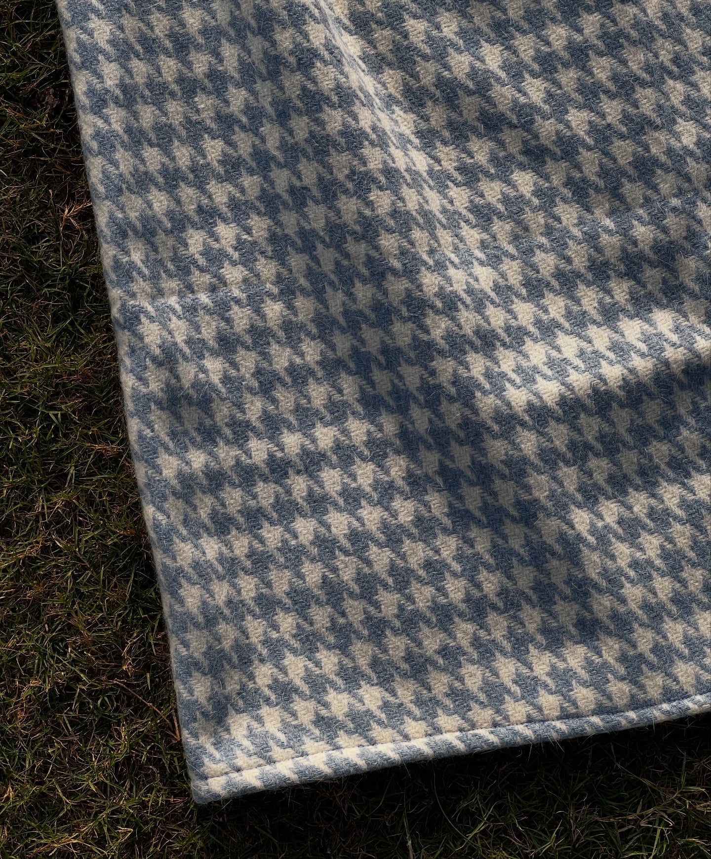 Soft Blue Check Skirt