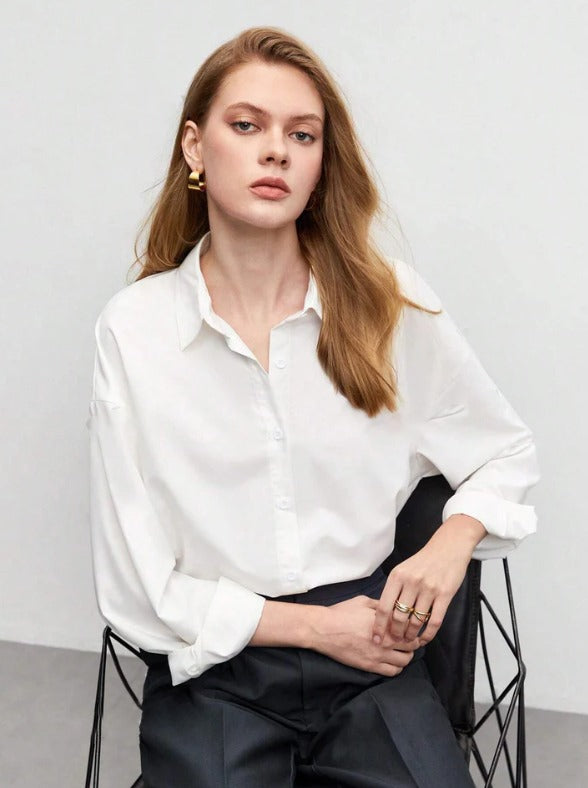 solid button down shirt