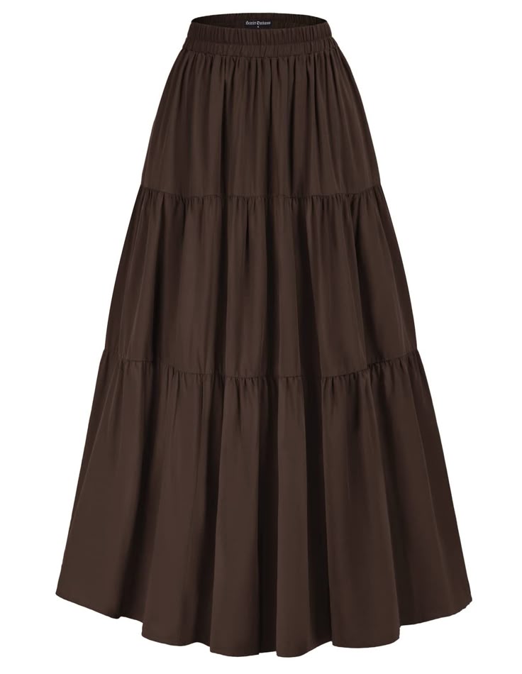 Brown maxi skirt